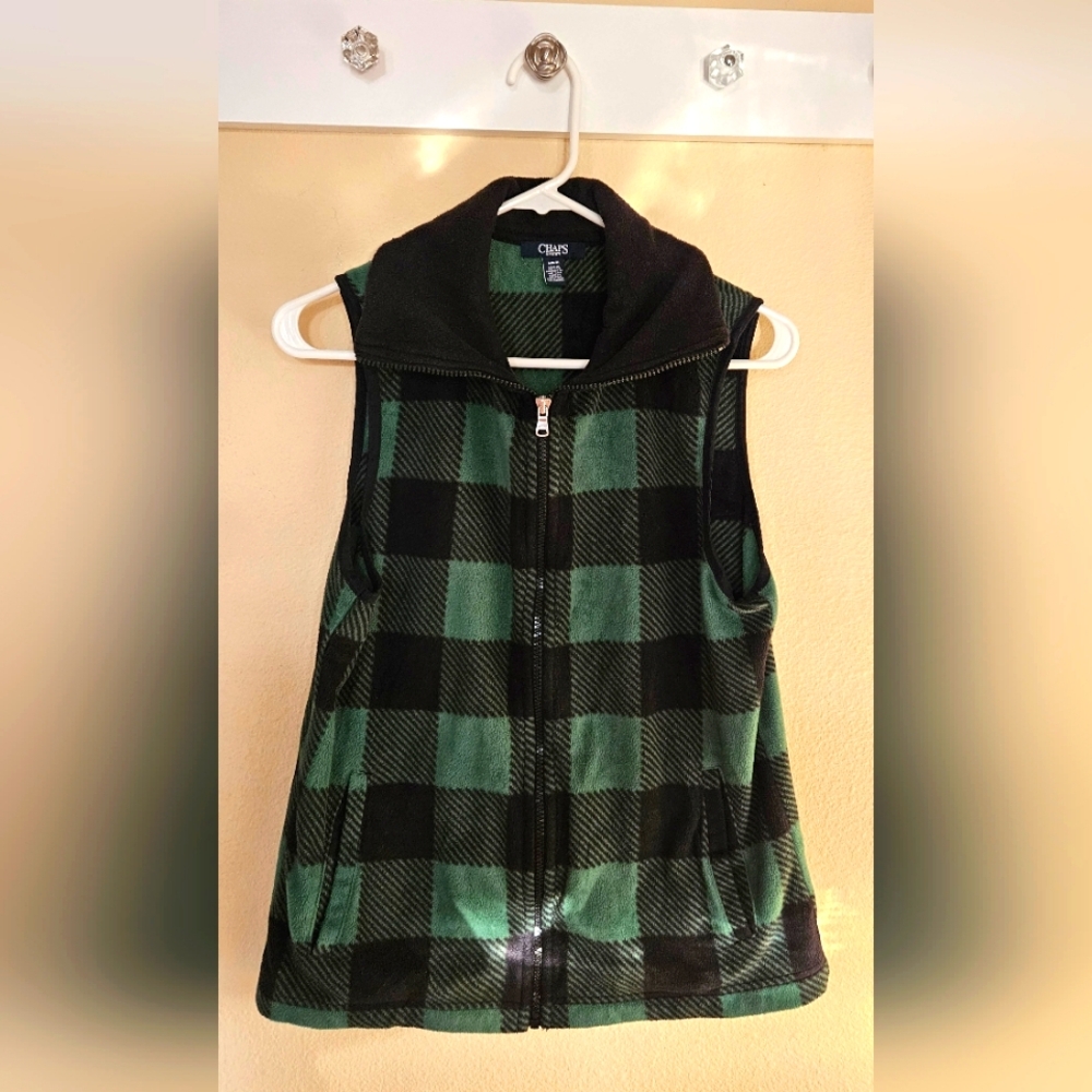 Chaps womens fleece vest size M